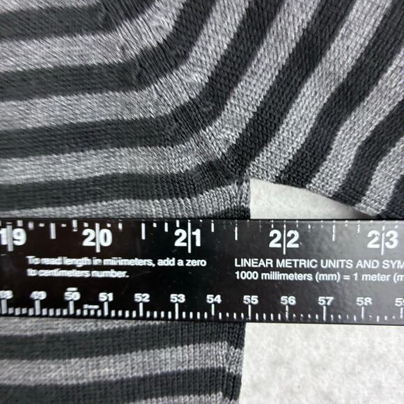 Vintage White Stag Full Zip Striped Sweater Women's XL V Neck Long Sleeve READ - Picture 12 of 15